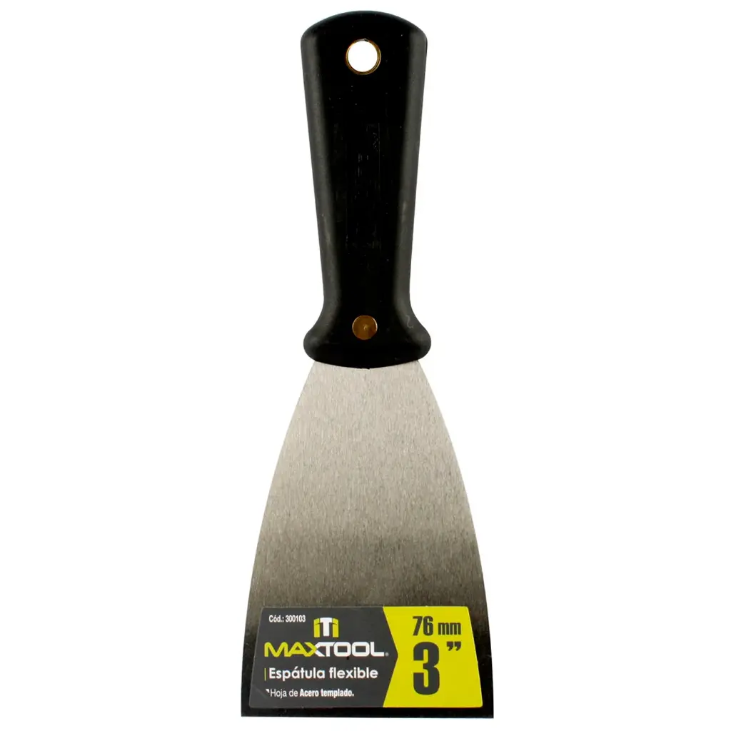 ESPATULA FLEXIBLE 3" MANGO PLASTICO MAXTOOL AKSI 300103