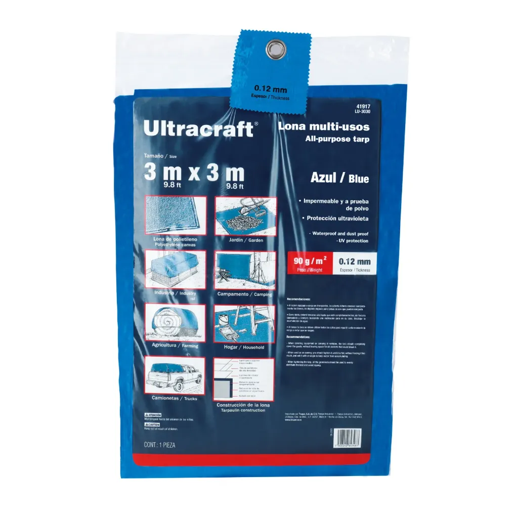 LONA 3m X 3m AZUL ULTRACRAFT (TRUPER) 41917