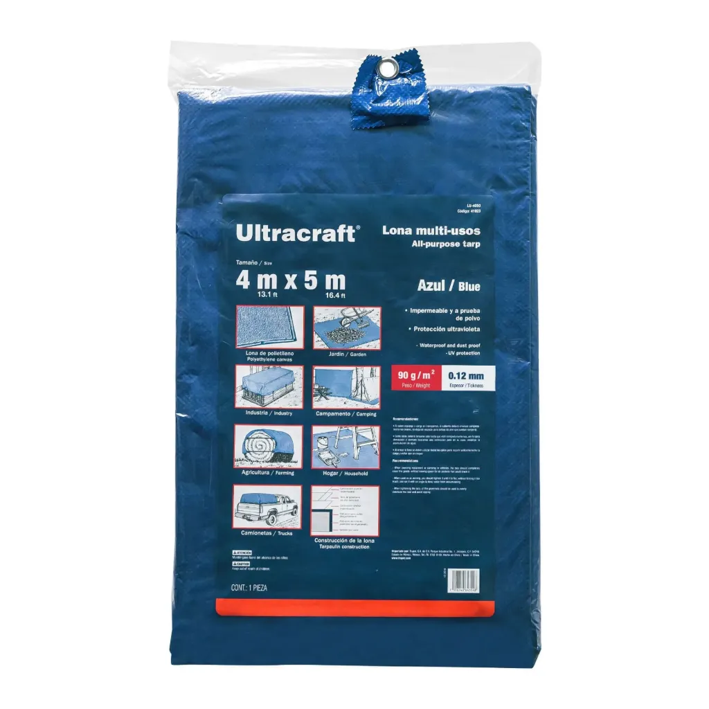 LONA 4m X 5m AZUL ULTRACRAFT (TRUPER) 41923