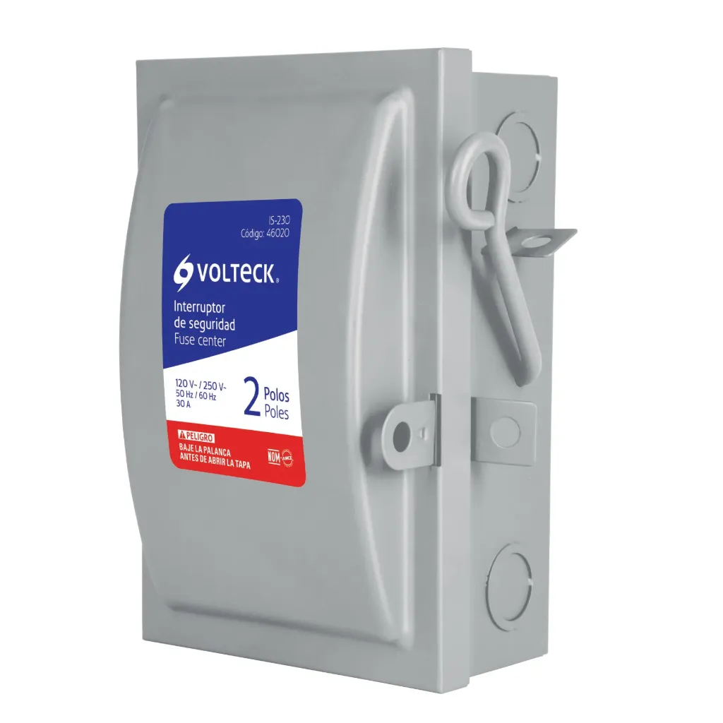 INTERRUPTOR DE SEGURIDAD 2 POLOS 30A VOLTECK (TRUPER) 46020