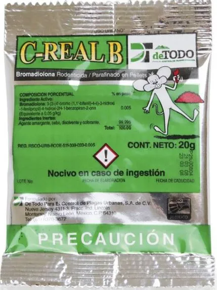 VENENO PARA RATA/RATON GRANULADO 20g C-REAL B 