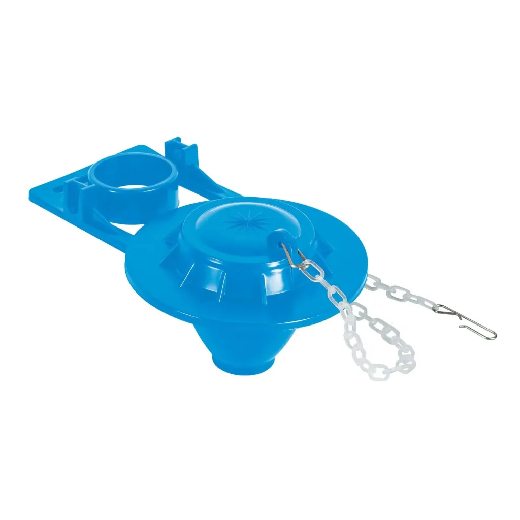 SAPO WC DE 2" PVC AZUL CON CADENA PLASTICA FOSET BASIC (TRUPER) 49346