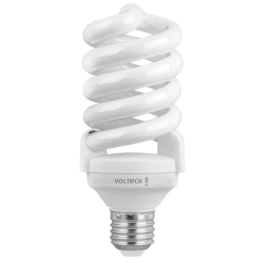 LAMPARA ESPIRAL T2 24W LUZ DE DIA, VOLTECK (TRUPER) 48215