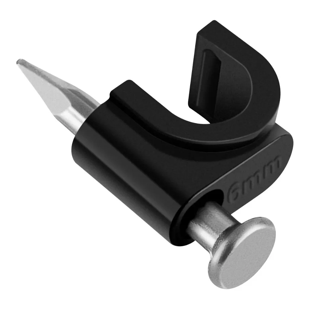 GRAPA PARA CABLE 6MM NEGRO VOLTECK 48272