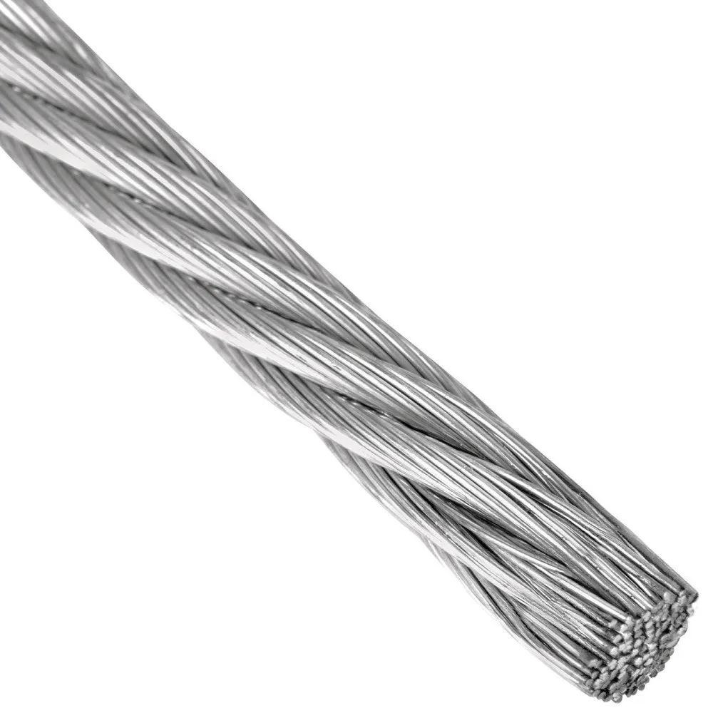CABLE DE ACERO GALVANIZADO 7X7 HILOS 1/8 FIERO (TRUPER) 44205