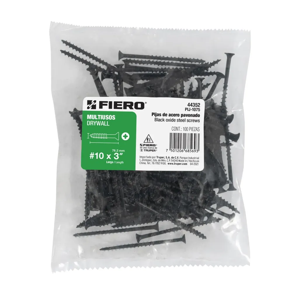 Pija multiusos #10x3" BOLSA 100PZ FIERO (TRUPER) 44352