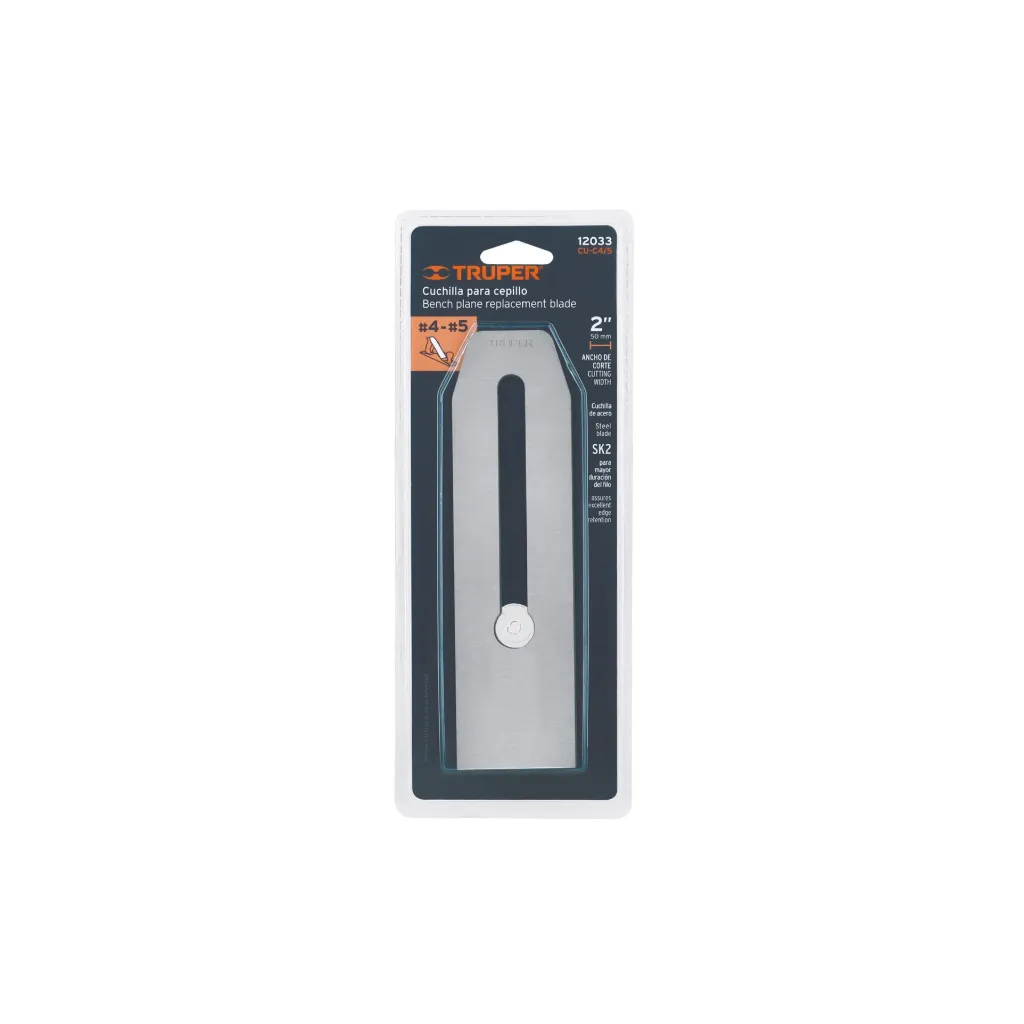 CUCHILLA PARA CEPILLO DE CARPINTERO 4 Y 5,(TRUPER)12033