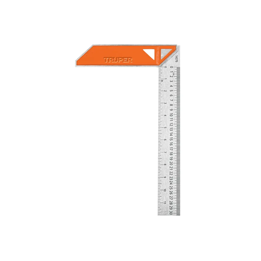 ESCUADRA DE 12"PARA CARPINTERO CON MANGO 100 DE ALUMINIO(TRUPER)14376