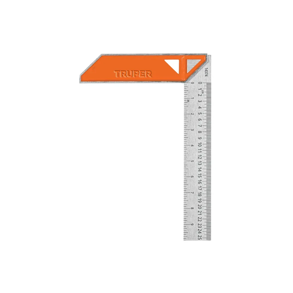 ESCUADRA 10" PARA CARPINTERO CON MANGO 100 DE ALUMINIO(TRUPER)14374