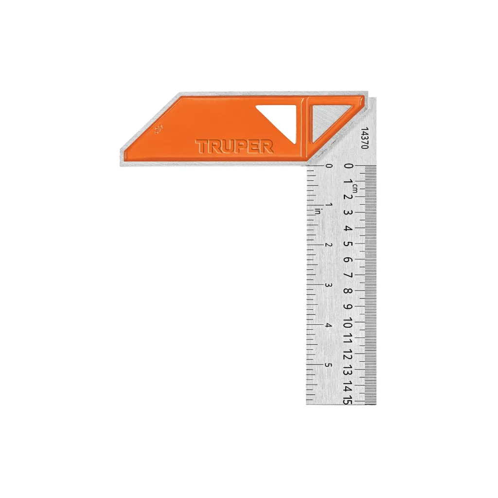 ESCUADRA 6"PARA CARPINTERO CONMANGO 100% DE ALUMINIO(TRUPER)15132