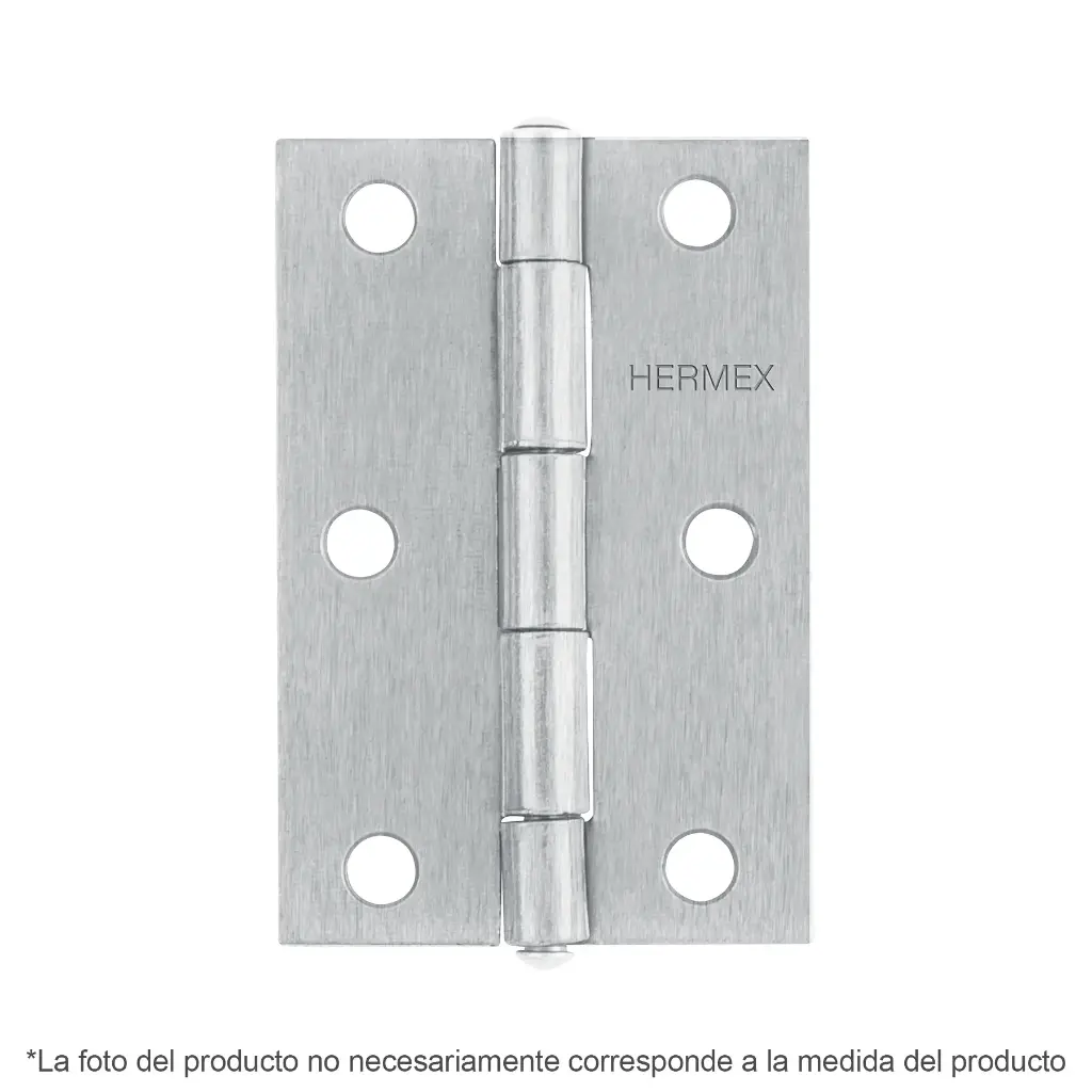 BISAGRA 2 1/2X1 9/16" ACERO PULIDO HERMEX 43188